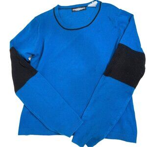 World Republic Clothing Long Sleeve Small Sweater Turquoise/Black 88C
